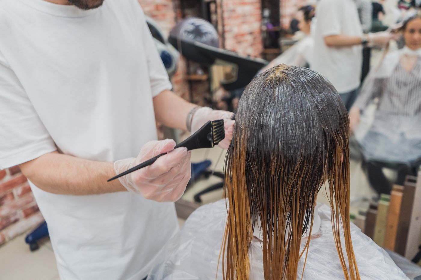 Hair salon coloring